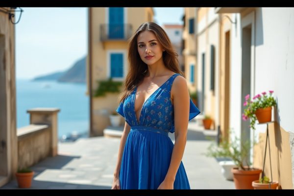 Magica Gallipoli with blue dress Rare by Asos, La moda va personalizzata col proprio stile, la vera moda la facciamo noi